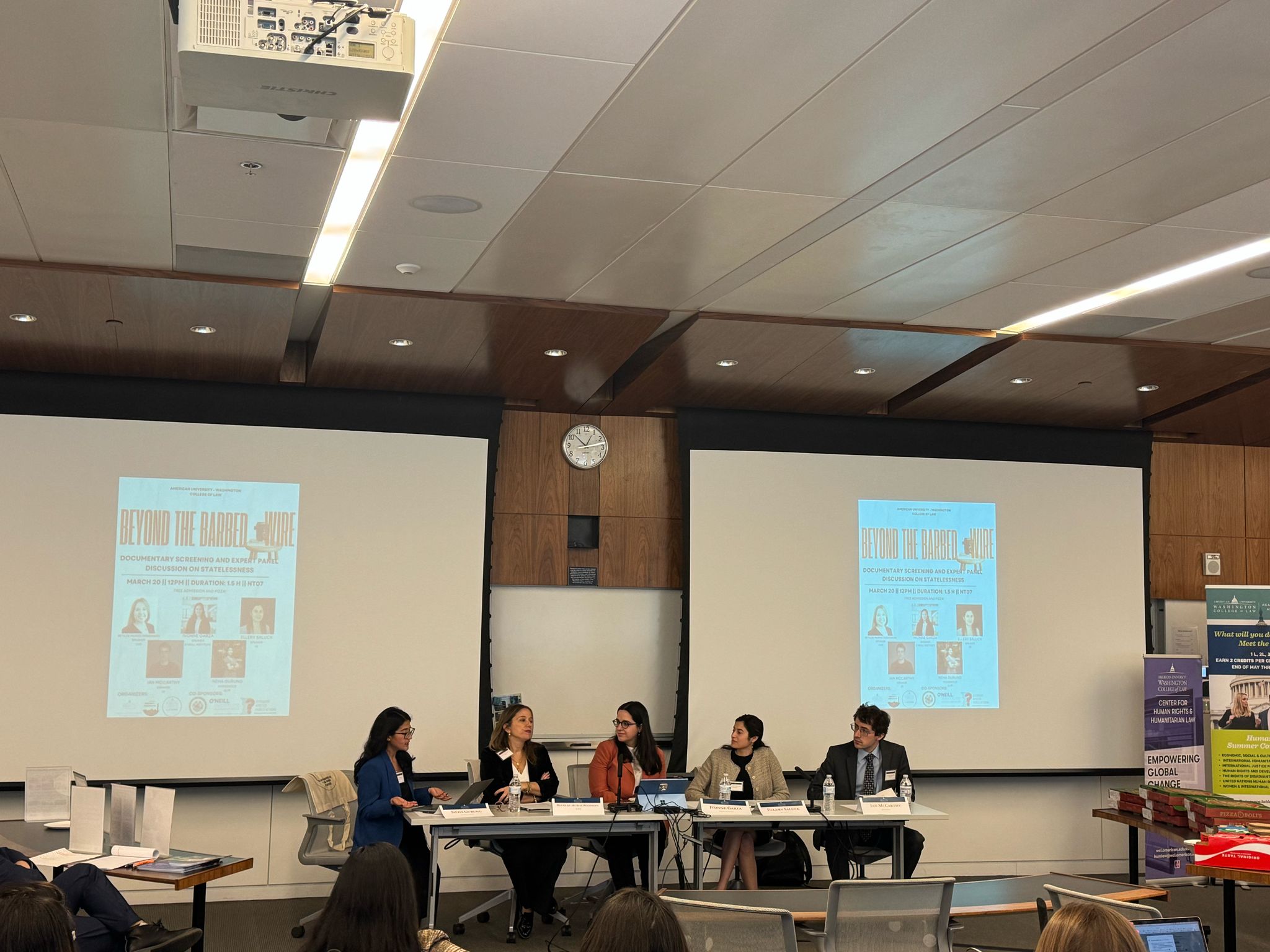 Screening  of Beyond the Barbed Wire at American University Washington College of Law